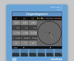 Janitza Spannungsqualitätsanalysator UMG 512-PRO, farbiges Grafikdisplay