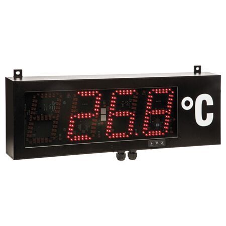 Digitale LCD Großanzeige Typ MG-AUR  für den Innenbereich   Universalmesseingang: Gleichspannung, Gleichstrom, Pt100(0), Thermoelement, Drehzahl, Zähler, Ziffernhöhe 57,100 oder 200 mm